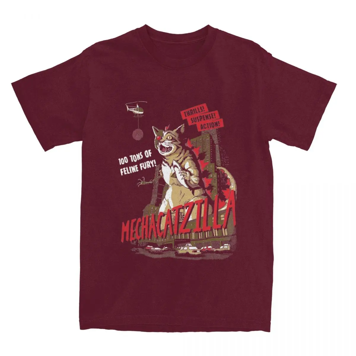 Mecha Catzilla V2 T Shirt horror movie Harajuku T-Shirts