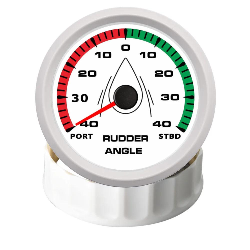 H 52mm Rudder Angle Gauge With Rudder Angle Sensor Boat Marine Rudder ...
