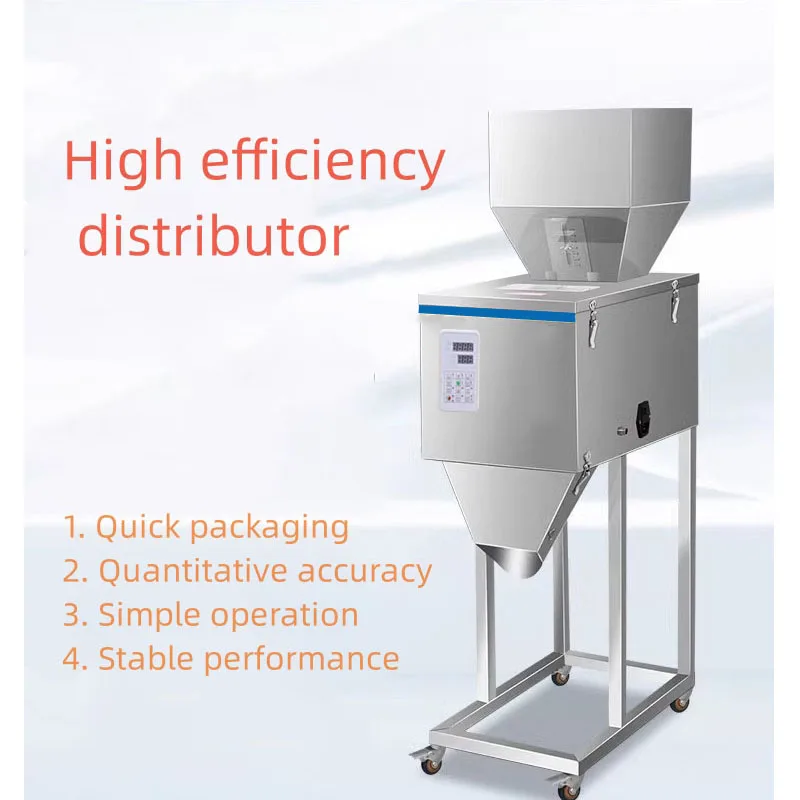 10-1000g Food Automatic Packing Machine Granular Powder Weighing Racking Machine Bag Installed High-Quality Filling