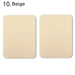 Set of 4 Multi-Colored Iron-On Fabric Patches for Clothing Repair and Decoration (10 beige 4Pcs)
