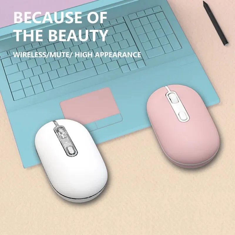 1 PC ITLY Rechargeable Wireless Bluetooth Mouse 2.4G USB Mice For Android Windows Tablet Laptop Notebook PC For IPAD Mobile
