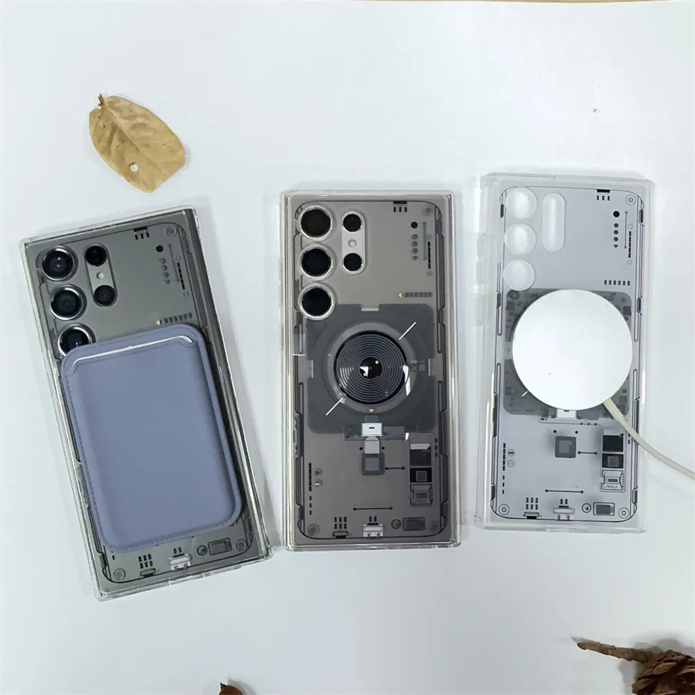 Sleek Magnetic Translucent Hard Back Phone Case with Slim Design