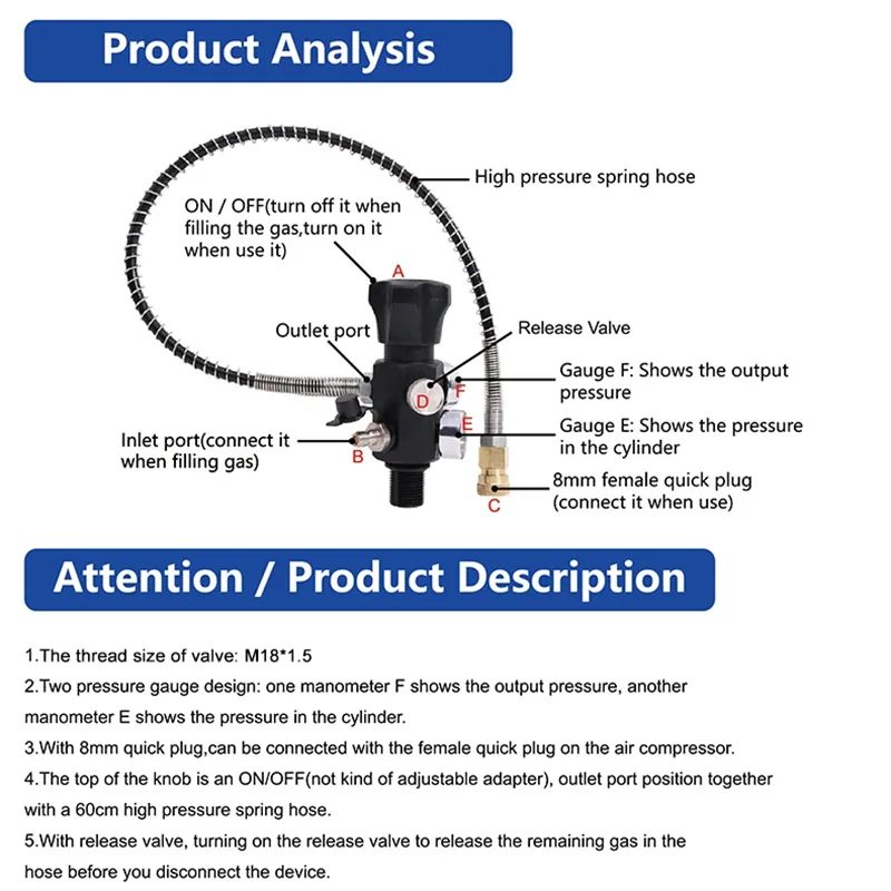Tuxing 4500psi Compresseur Haute Pression PCP Paintball