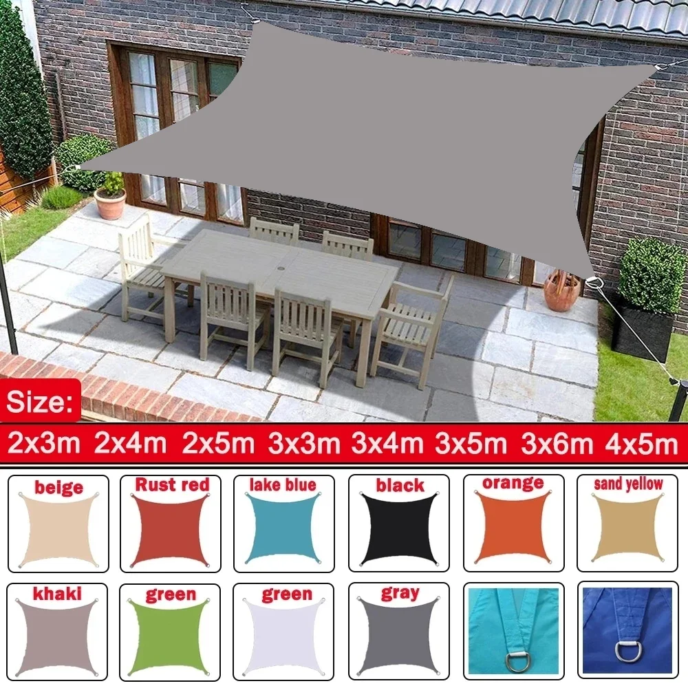 Vela De Sombra Impermeable Para Patio – Bloquea UV Y Refresca Tu Jardín O Piscina (Tela Oxford)