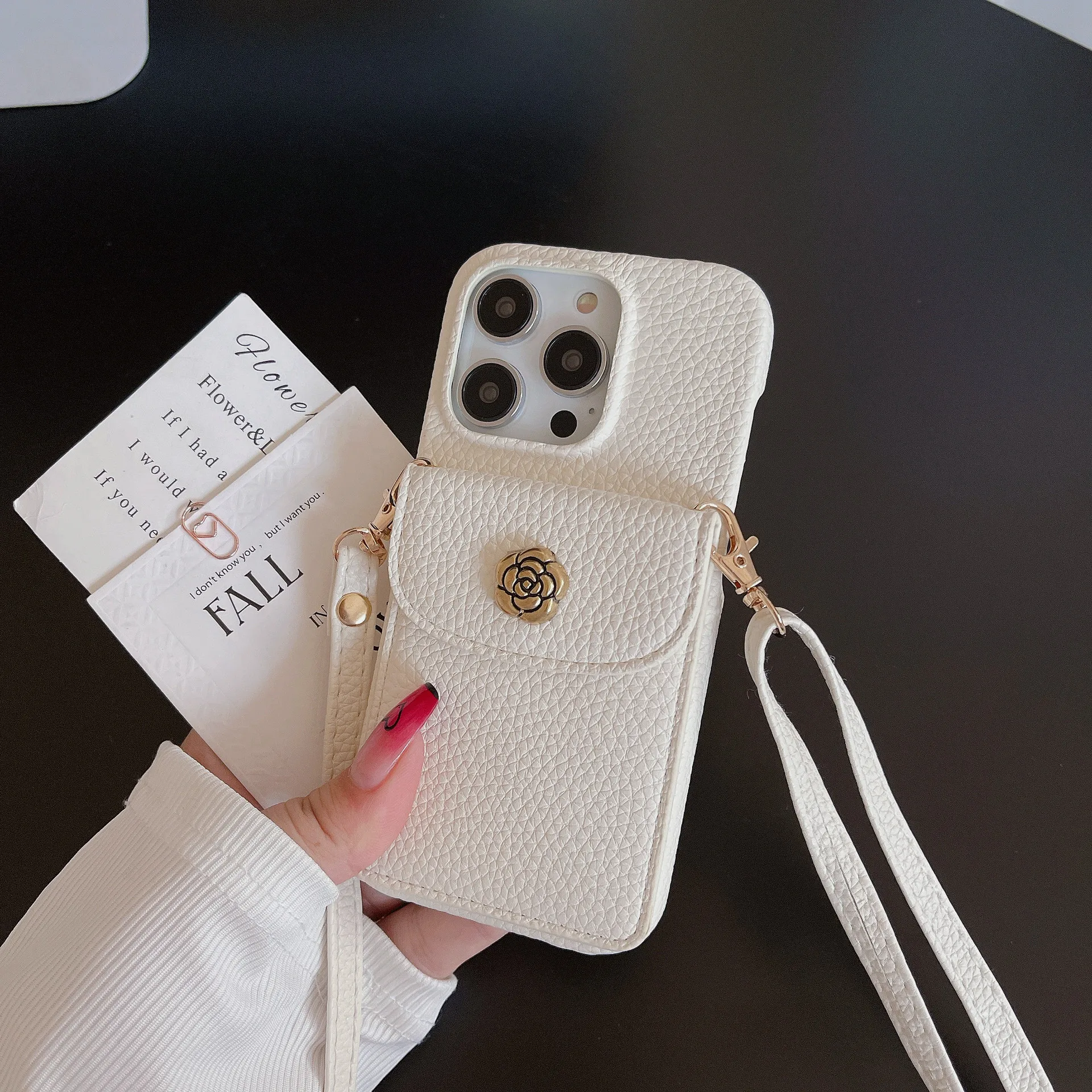 Cute Phone Case for iPhone 15, 14 Plus, 13, 12, 11 Pro Max with Leather  Wallet Card Crossbody Holder