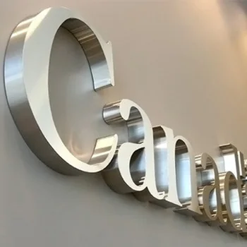 Customized 3d Metal Letters Logo Business Office Wall Sign Custom Signs Logo Outdoor for Company