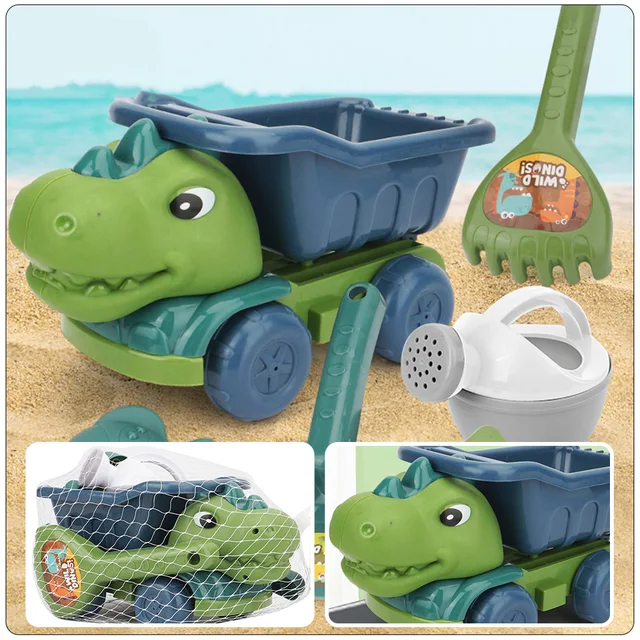 S Sand Beach Kidsset Digging Outdoor Dinosaur Castle Sandbox Summer Play Children Mold Playing For Gardening Baby 2