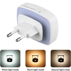 Smart Infrared Motion Sensor LED Night Light Plug - In Wall Lamp for Bedroom, Toilet, and Kitchen (EU Plug)