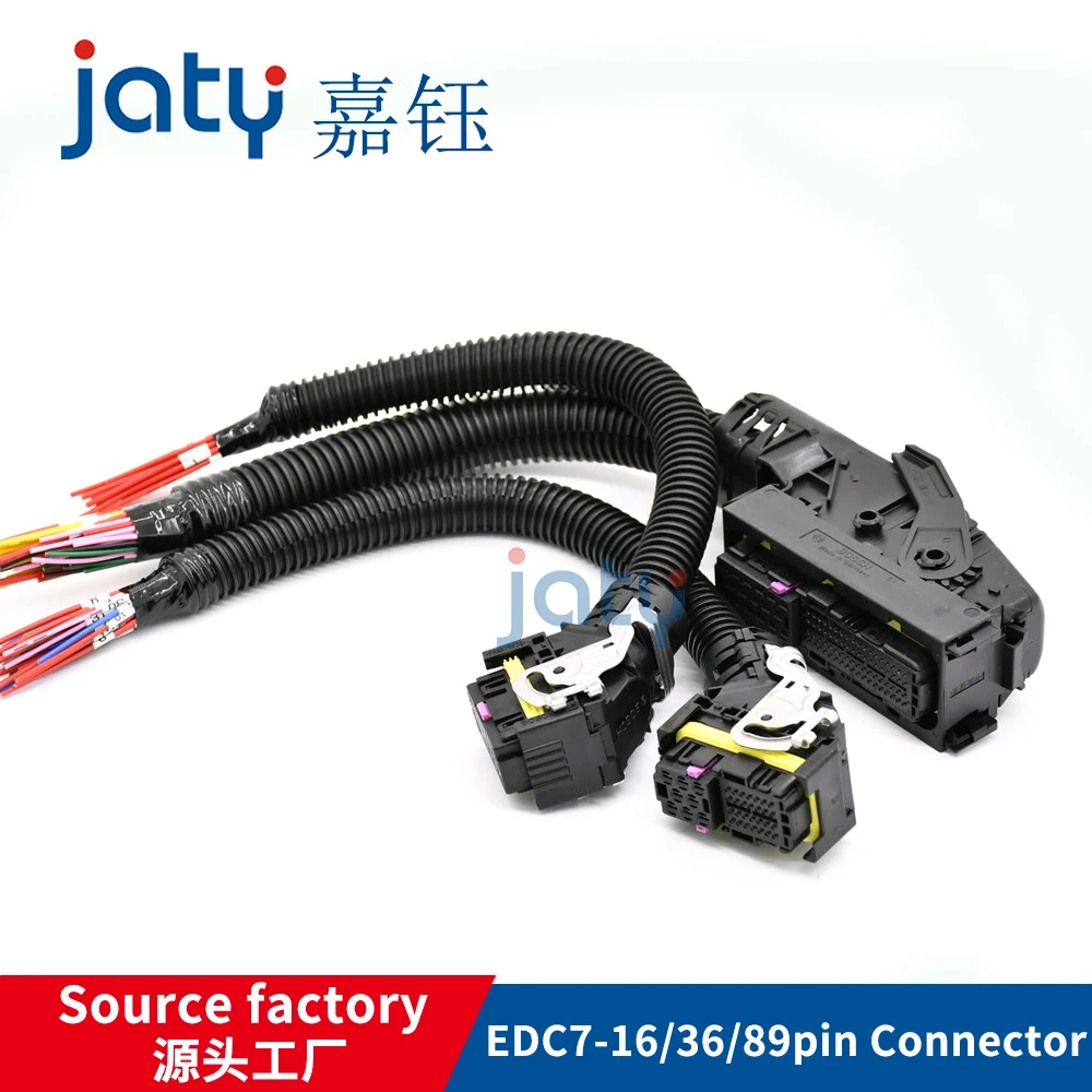 

JATY 1 комплект 16/36/89 отверстие полный штырьковый разъем для Weichai-Xichai Bosch ECU EDC7 C7 компьютерная плата штепсельная розетка провод жгут