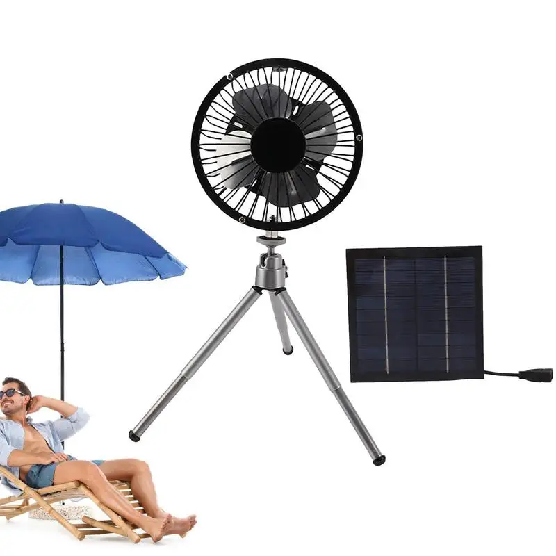 

Портативный вентилятор на солнечной батарее, маленький складной охлаждающий вентилятор, многофункциональный, легкий, для кемпинга и дома
