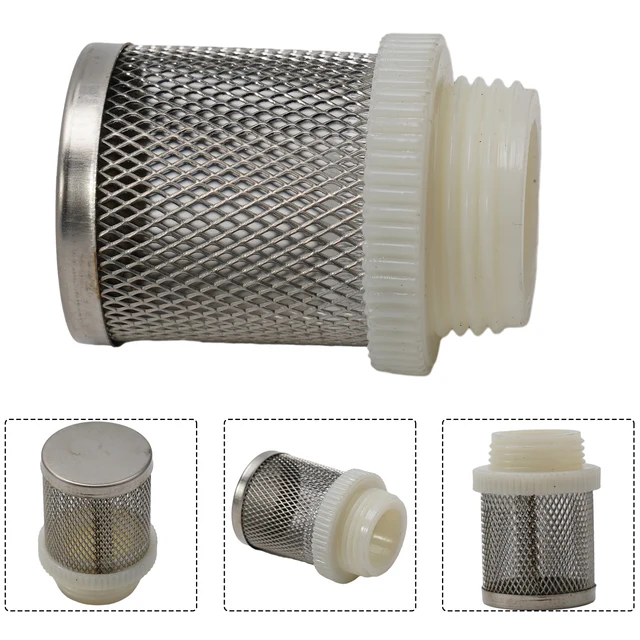 Filtro Per Tubo Aspirazione DBAILY - 5 Pezzi In Acciaio Inox, Doppio Strato, Per Pompe Acqua - Foto 2