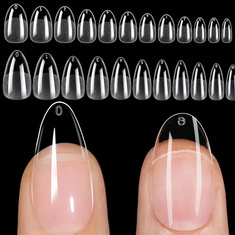 120 Pcs Short Coffin Square Oval Acrylic False Nails Art Tips System Nails  Capsule Gel X Press On Nails - False Nails - AliExpress