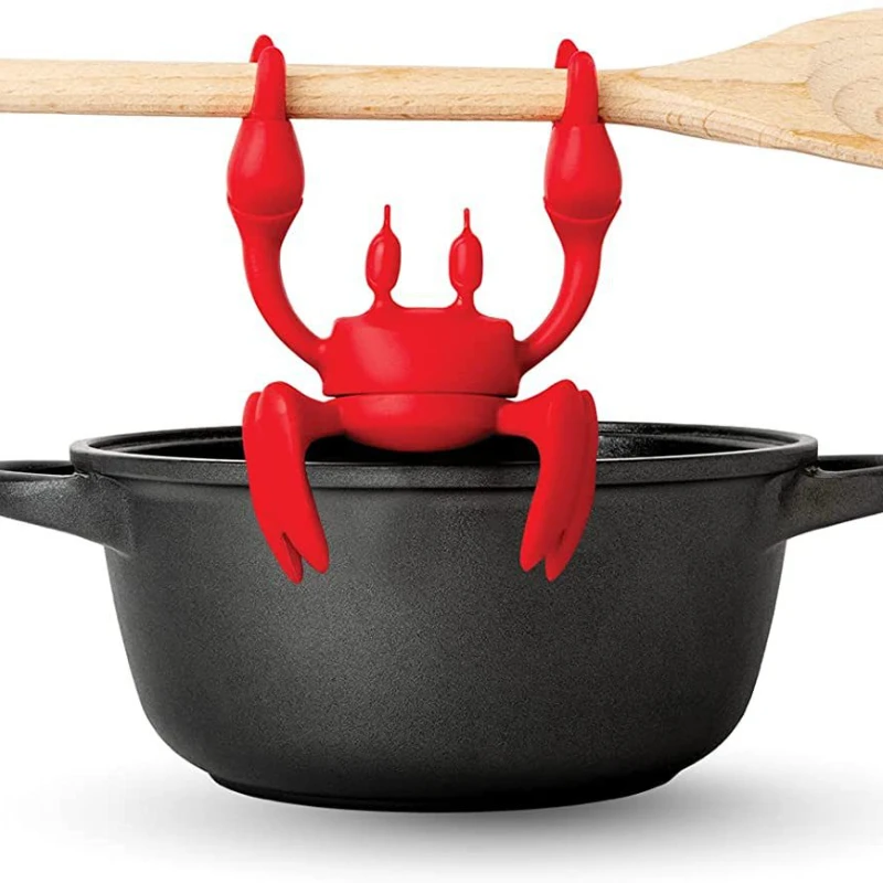 Creative Crab Silicone Spoon Holder Suitable for Stoves Heat