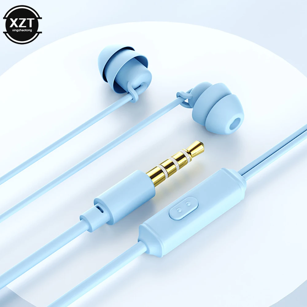 In Ear Sleep Earphone Side Sleep Non Pressing 3.5mm Wired Headphone For Phone Tablet Wire Control Earplug Noise Cancelling
