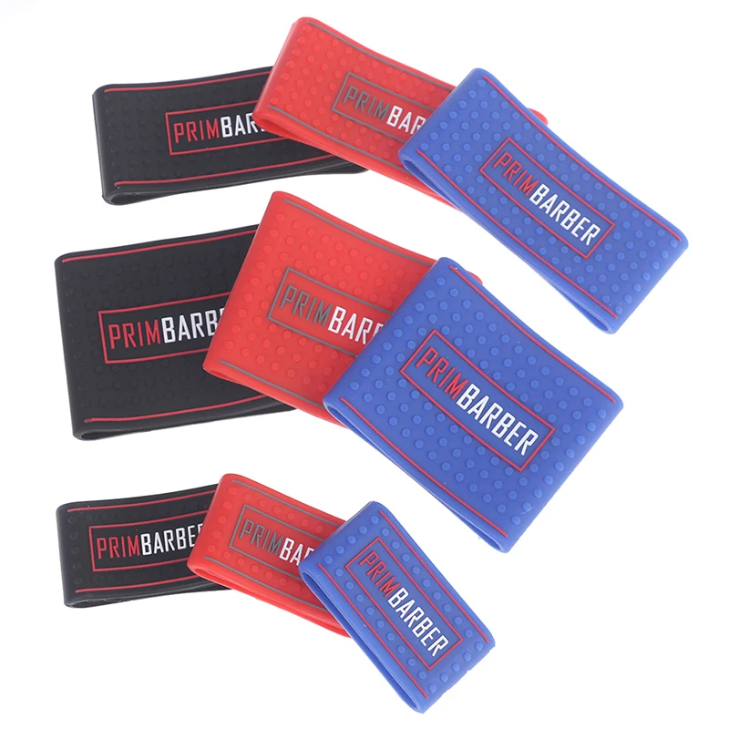 Barber Clipper Grip Bands Silicone Non-slip Sleeve 3 Sizes Hair Trimmer Anti-slip Ring 3Pcs/set