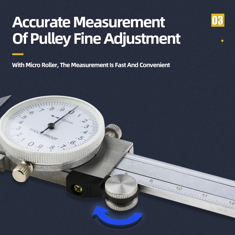 Dial Caliper Metal Vernier Caliper With Dial Indicator Micrometer Stainless/Carbon Steel Gauge Measuring Tools Pied A Coulisse digital caliper