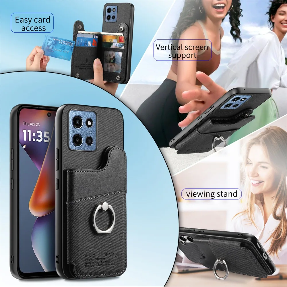 Wallet Magnet Leather RFID Card Case