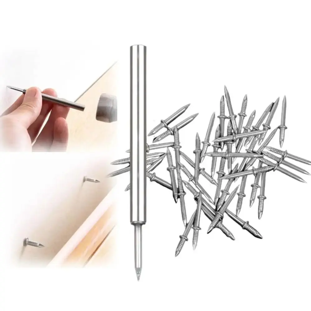 Metal Double Head Seamless Nails for Skirting