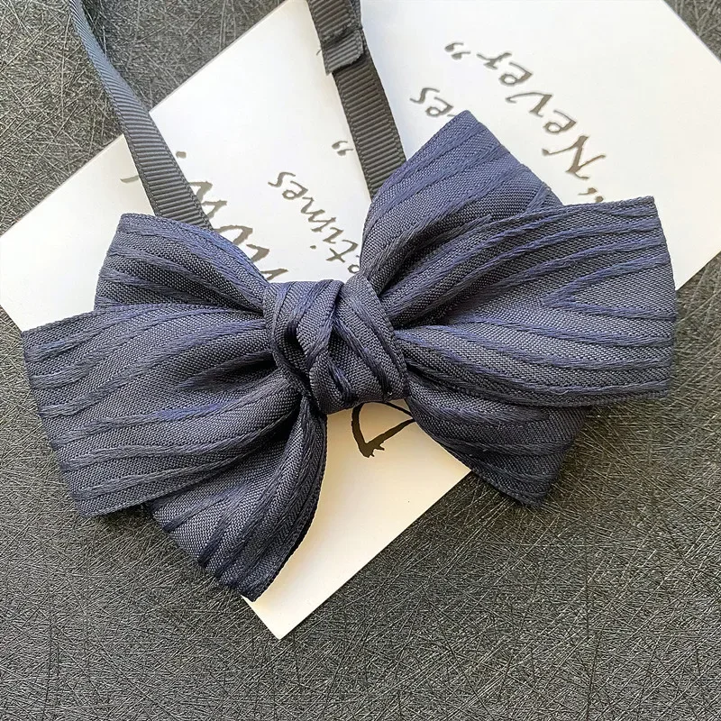 Reusable business good fashion blue red wool Women children velvet boy girl men flexible green color bow tie black accessories
