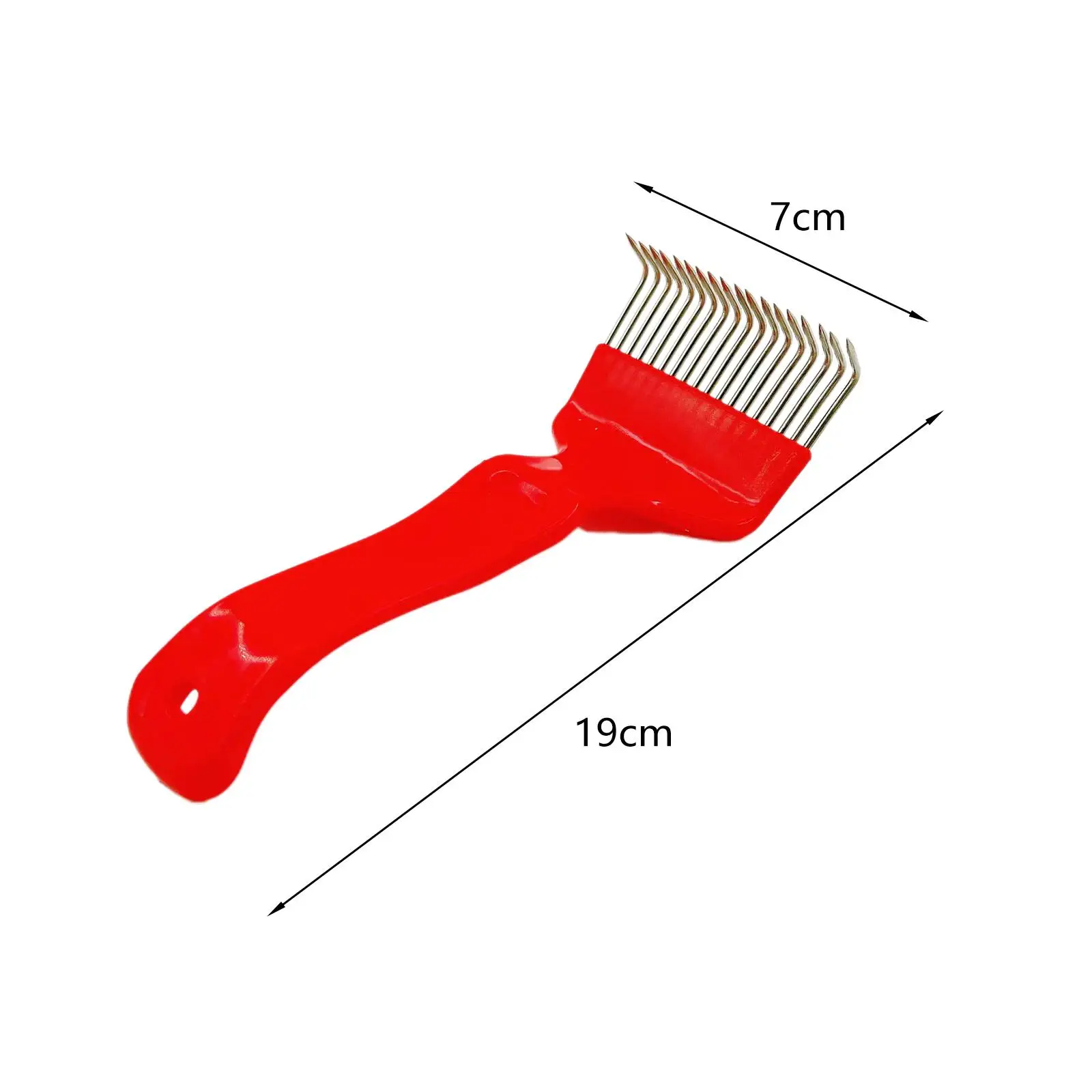Beehive Tool 7.48inchx2.76inch 90 Degree Crank Fork Beekeeping Uncapping Fork