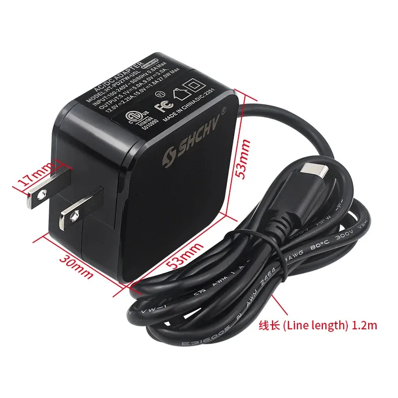 Raspberry Pi 5 Power Supply PD 27W 5.1V 5A USB Type-C Power Adapter EU US UK Plug for RPI 5 Pi5 image 2