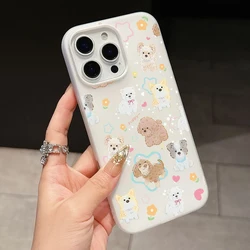 Adorable Cartoon Puppy Soft Phone Case - Cute Protective Cover - iPhone 15 Plus (1)