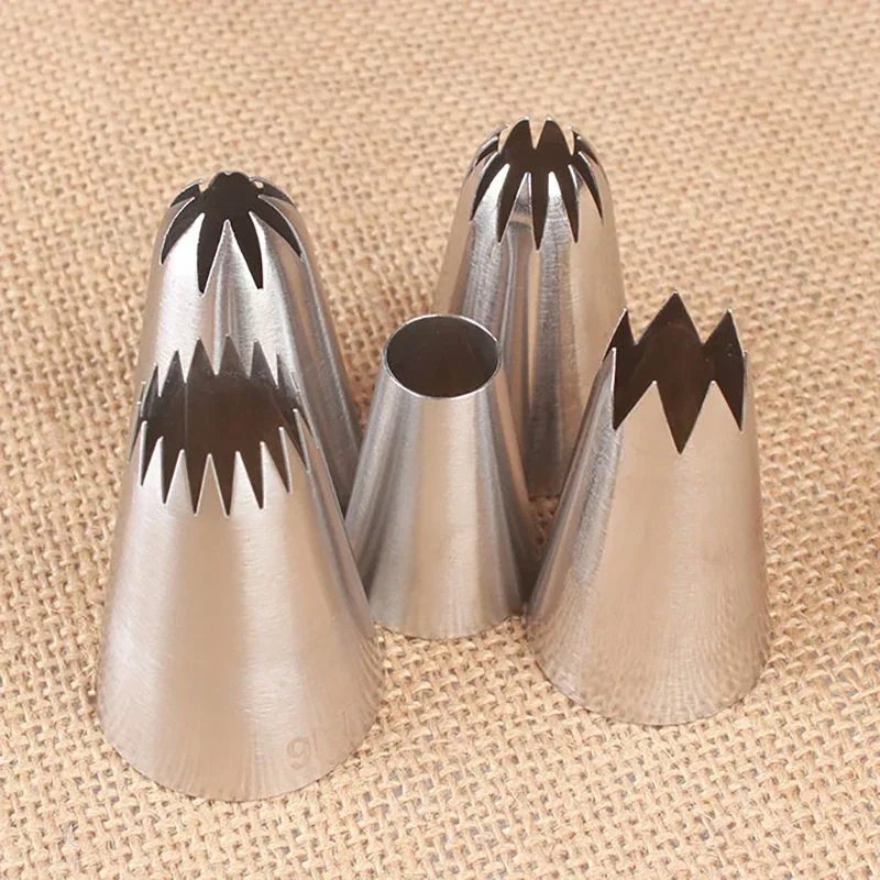 11 Extra Große Spritztüllen Aus Edelstahl – Backwerkzeug-Set Für Kuchen, Cupcakes Und Deko