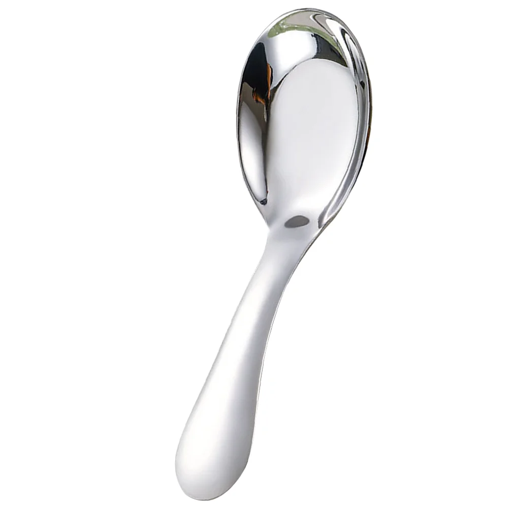 

Stainless Steel Spoon Short Handle Spoon Porridge Spoon Rice Spoon Kids Spoon