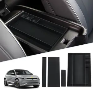 For Hyundai Ioniq 5 Black Center Armrest Holder Tray Central Console  Stowing Tidying Container Organizer Car Storage Box - AliExpress
