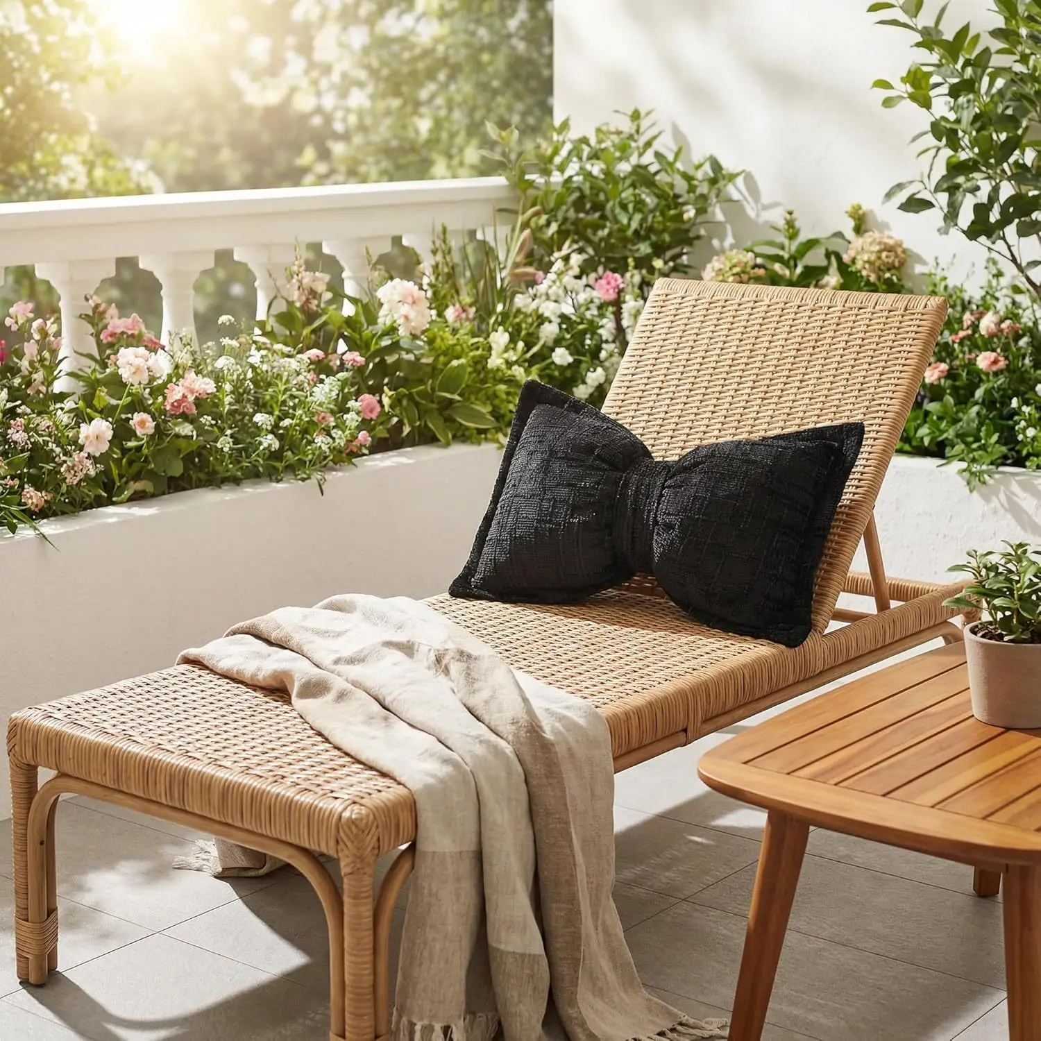2 Stück Boho-Deko-Kissenbezüge mit Schleifenmuster, Chenille-Textur, große Schleifenförmige Kissenhüllen für Sofa, Wohnzimmer, Heimdekoration – Detail 16