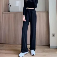 Xpqbb Black Gray Sweatpants for Women 2024 Summer New Basic Baggy Sports Pants Female Casual All-match Joggers Straight Pants - Image 4