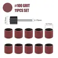 11pcs 100 Grit 1l2