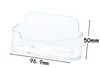 1 Pcs Clear Desk Shelf Box Storage Display Stand Acrylic Plastic Transparent Desktop Business Card Holder Place Card Holder 3