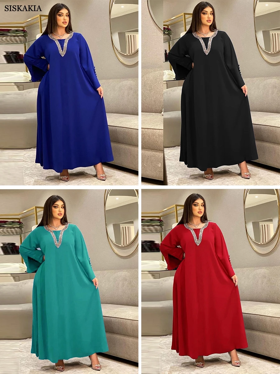 abaya mujer musulmana kaftan marroqui chilaba mujer vestido arabe kaftan  mujer Vestido de lujo elegante con diamantes de pavo real para mujer, traje  femenino de fiesta de cumpleaños, boda - AliExpress