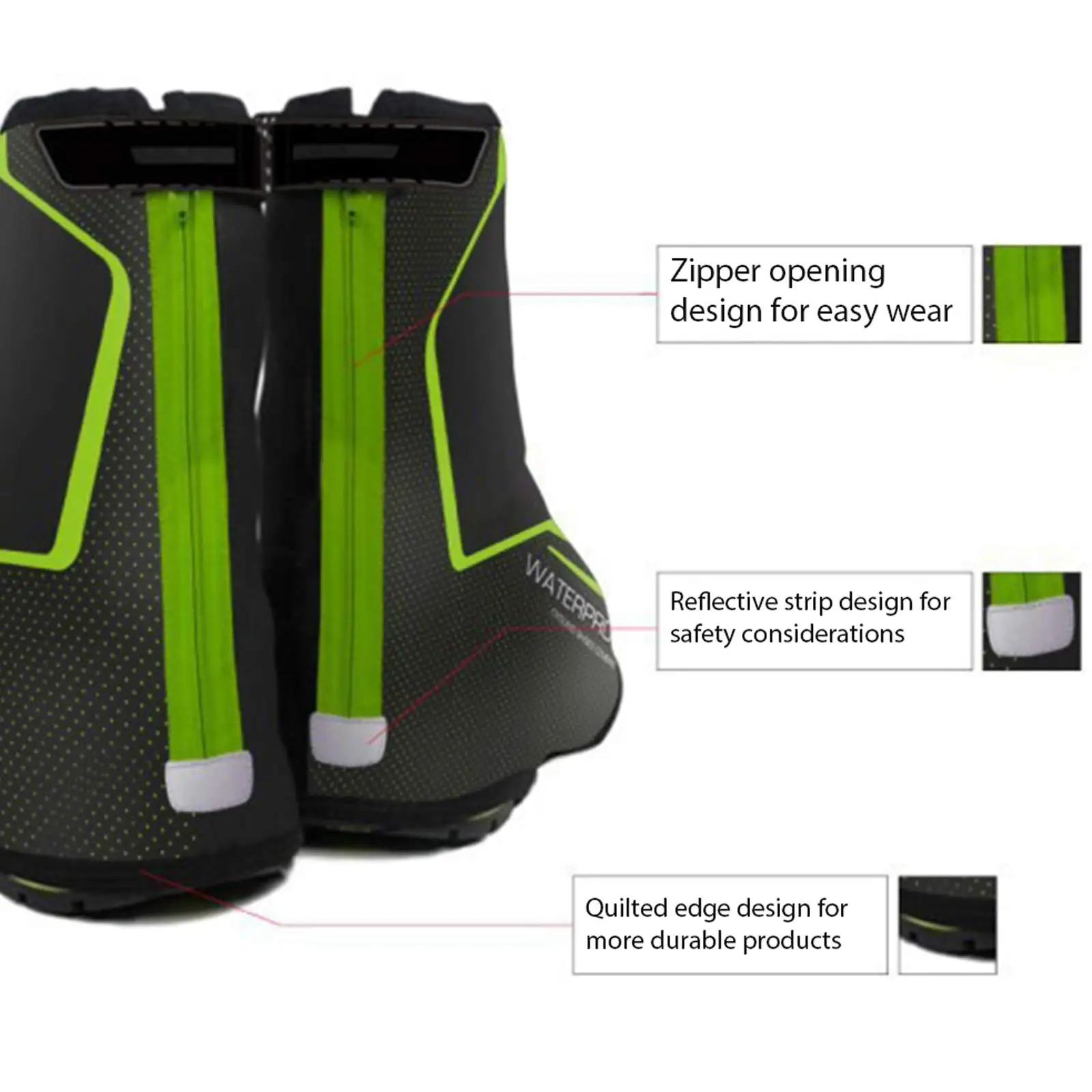 Cycling Overshoes MTB Mountain Bike Bicycle Warm Shoe Covers Waterproof Windproof Rain Snow Boot Protector Overshoes for Men Wom