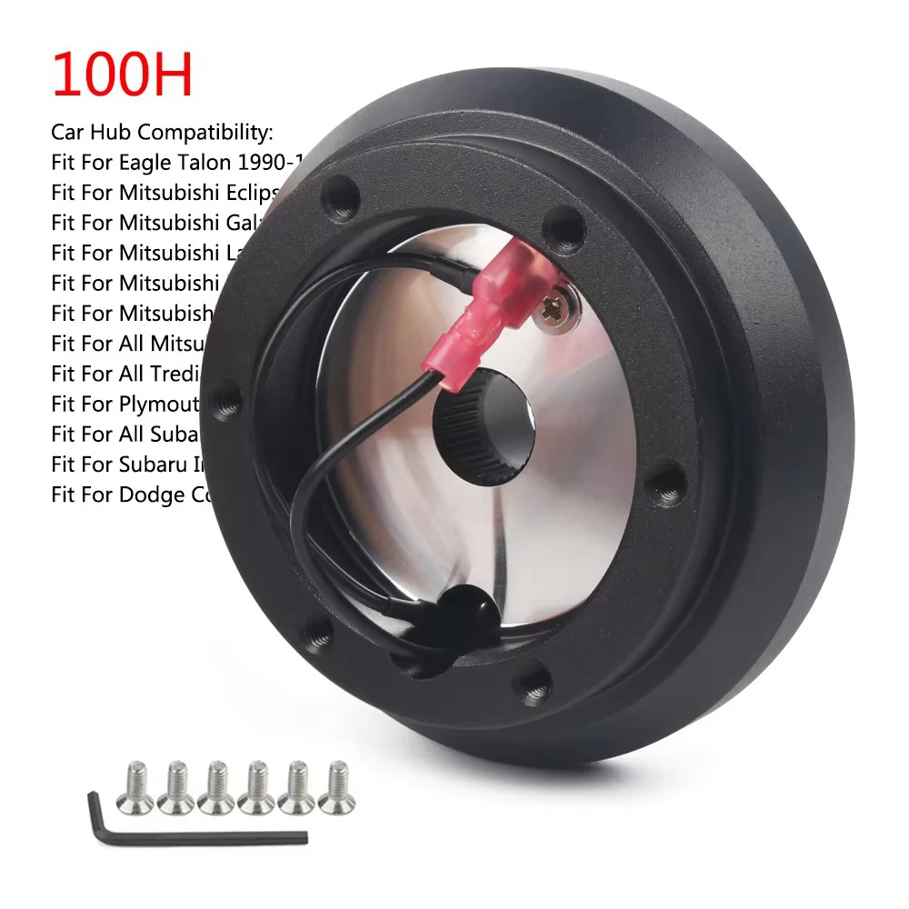 Steering Wheel Short Hub Adapter For Mitsubishi Eclipse/Galant/Lancer/Mirage/Montero Subaru Impreza WRX Dodge Colt 100H 1
