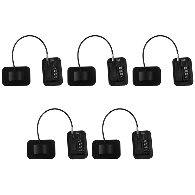 

5X Upgraded Password Window Lock Child Safety Lock Baby Protection Children Fridge Lock Door Cabinet Limiter Locks-Black
