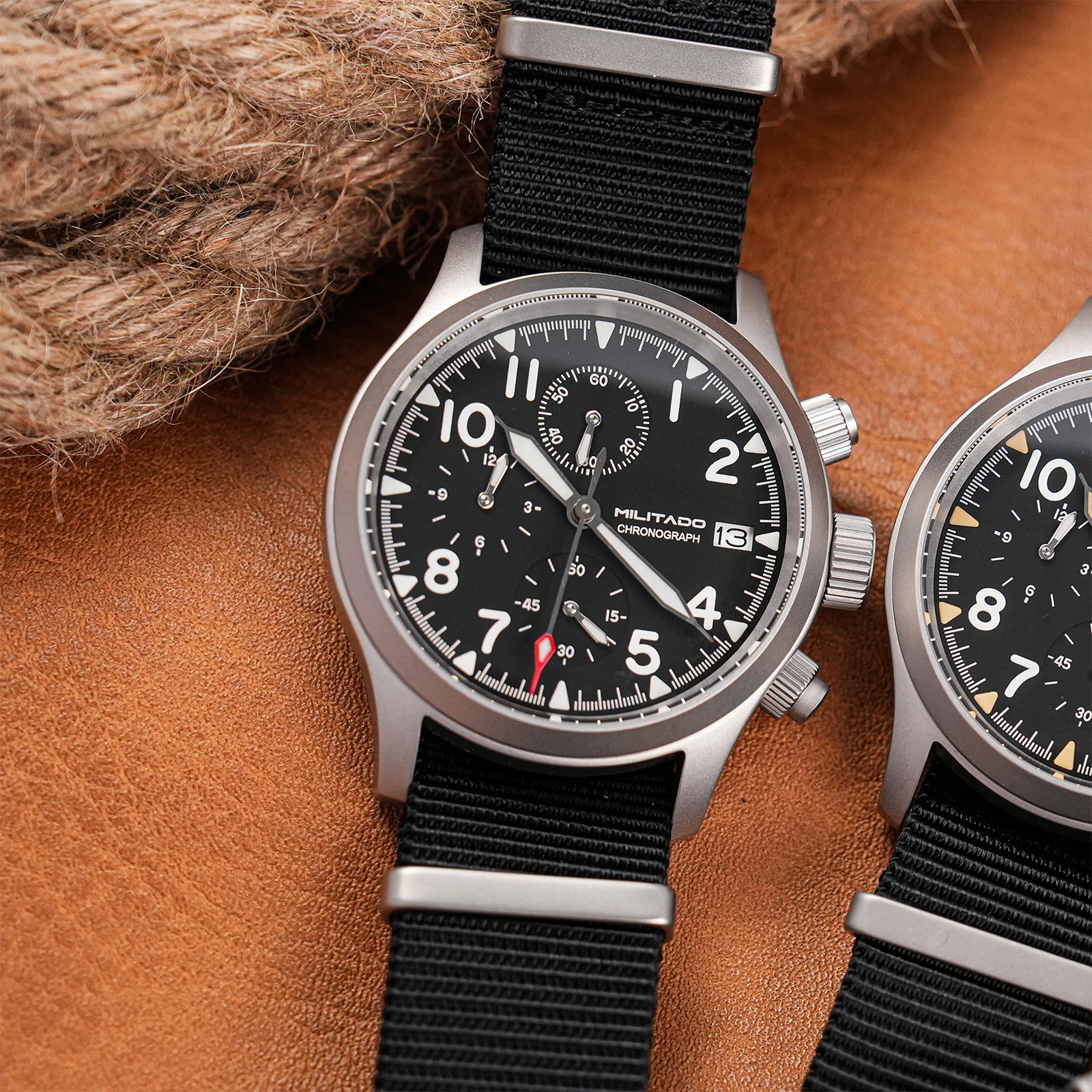 Militado ML1868KF V2 VK67 Quartz Chronograph Watch Stainless