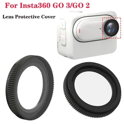 Camera Transparent Lens Protective Cover with Waterproof Silicone Ring for Insta360 GO 3/GO 2 Protective Case Camera Accessories