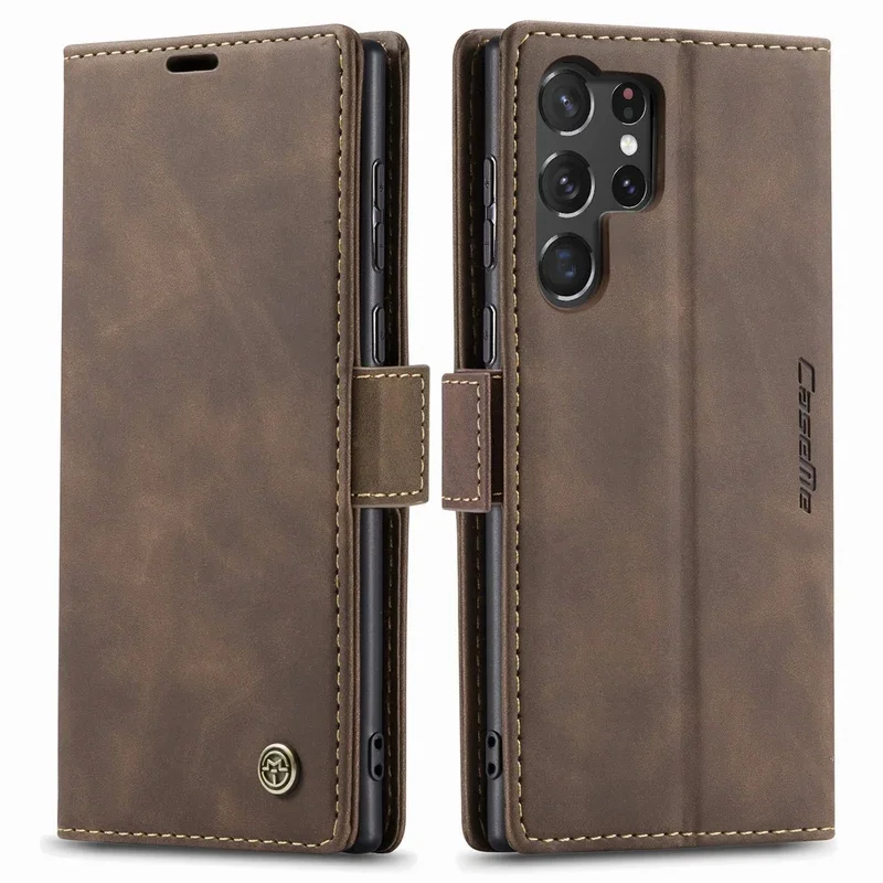 Elegant Leather Wallet Flip Phone Case with Stand and Card Holder