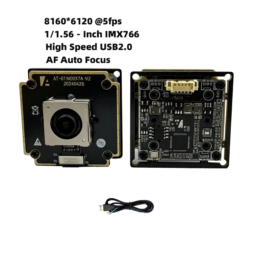 Modulo Fotocamera HD FPC/USB 50MP con Sensore CMOS IMX766 da 1/1.56 Pollici, 8160 x 6120 con Autofocus PDAF AF 82 ° 84 ° Conforme agli standard UVC, Plug and Play - Image 3