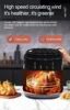 Kitchen appliances air Fryer 6 in 1 Black 1400w Healthy Oven Non-stick Multi-function digital touch Air fryer home appliances 2