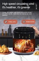 Kitchen appliances air Fryer 6 in 1 Black 1400w Healthy Oven Non-stick Multi-function digital touch Air fryer home appliances 2