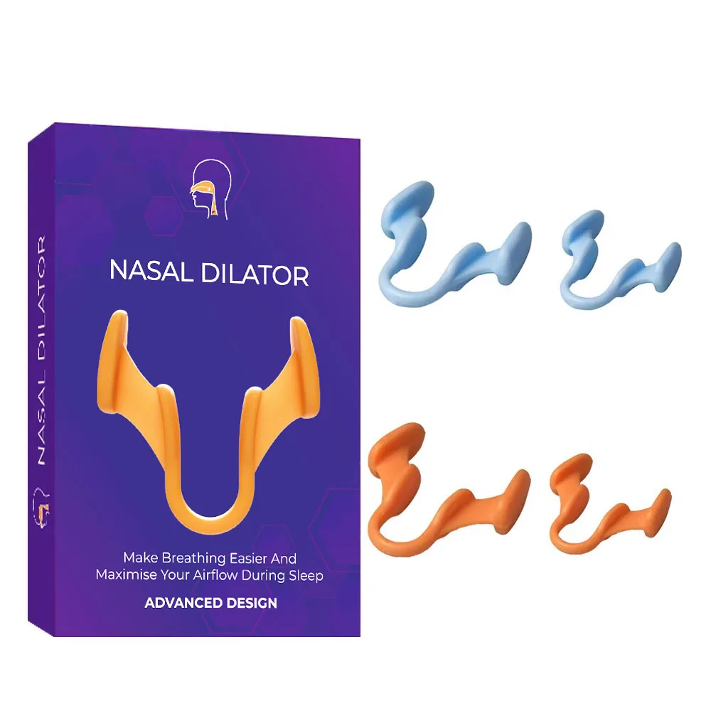 4pcs/Box Snoring Anti Snore Sleep Aid Device Ease Breathing Silicone Nasal Dilator