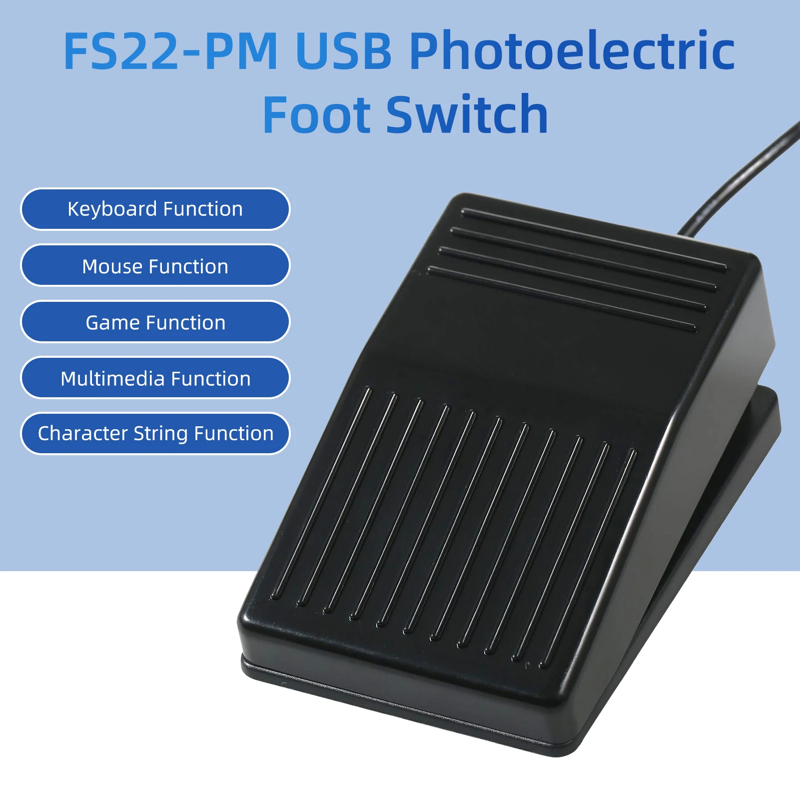 Fs22pm Usb Single Foot Switch Multifunctional Customized Foot Pedal