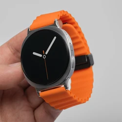 Silicone Magnetic Smartwatch Strap - Universal Fit Bracelet - Galaxy8 Classic 46mm (O)