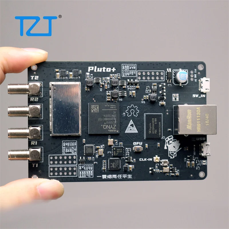 TZT PLUTO+ SDR AD9363 2T2R 라디오 SDR 트랜시버 라디오 70MHz-6GHz 기가비트 이더넷 마이크로 SD 카드용 소프트웨어 정의 라디오