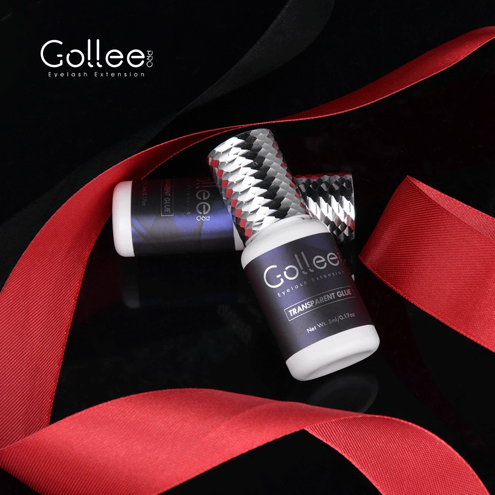Gollee Transparent Eyelash Glue Fast Drying Glue 7 Weeks Lasting For