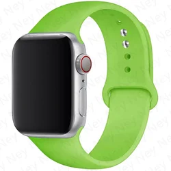 Sport Silicone Band for Apple Watch - Soft Rubber Bracelet Strap (31 green)