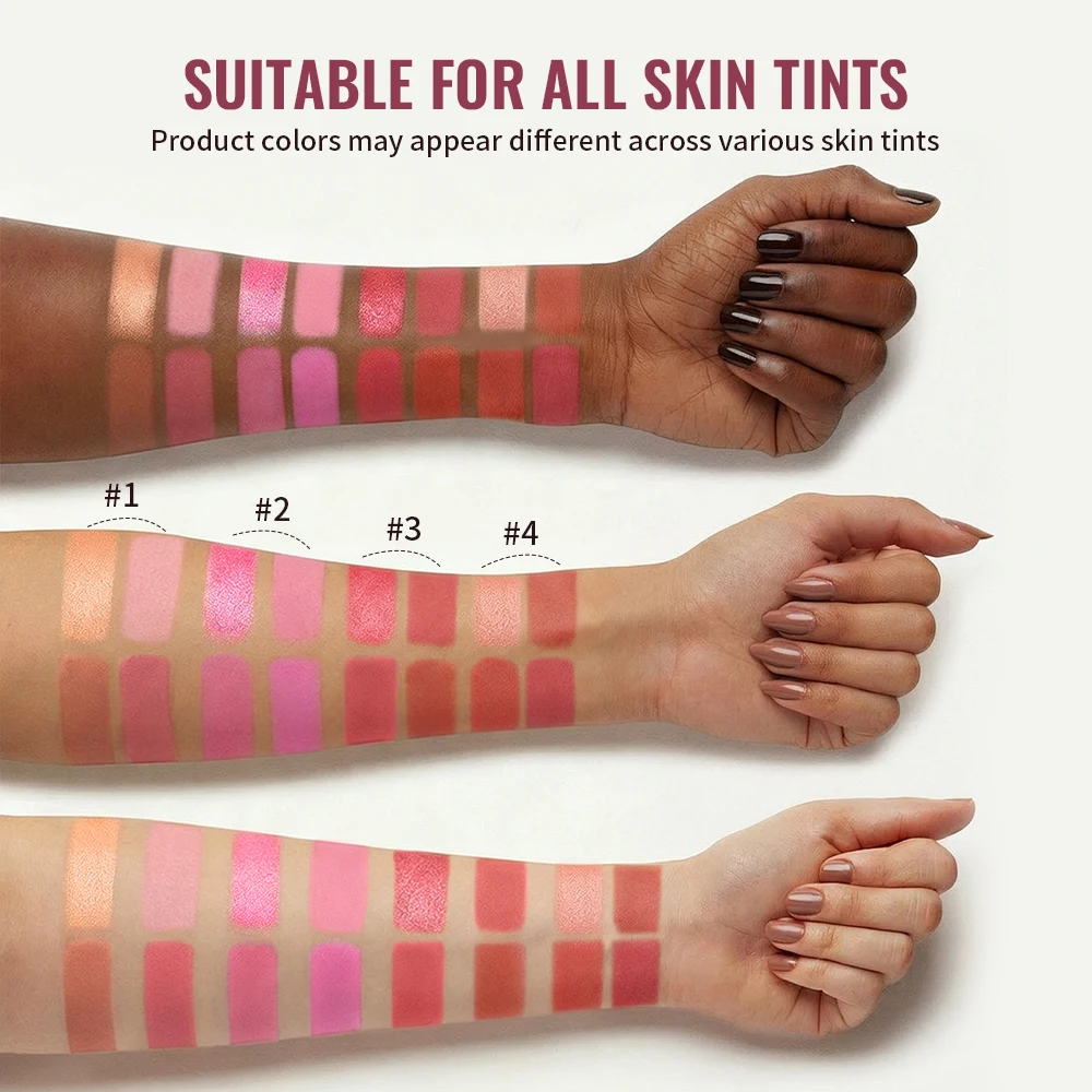 Radiant Glow Blush Palette - Matte & Shimmer Finishes with Rich Pigment and Long-Lasting Wear